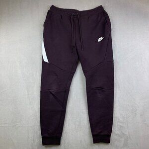 Nike Men Sweatpants Large Purple Tech Fleece Joggers Tapered Athletic 805162-659